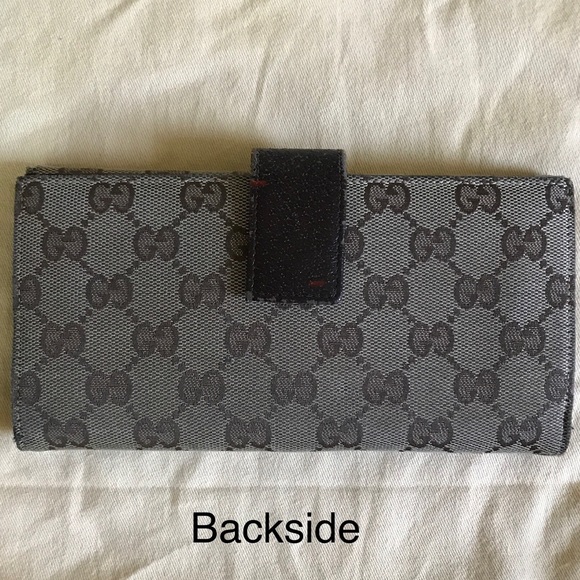 Gucci Eclipse Continental Flap Wallet, Brown Leather and GG monogram - Picture 2 of 10